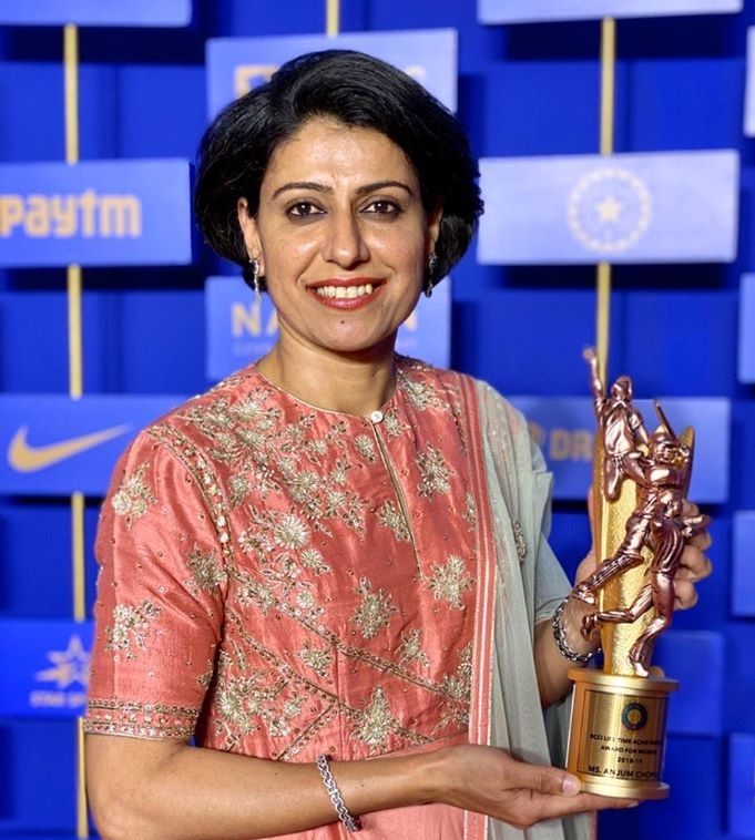 Air Indian received BCCI lifetime achievement award for women