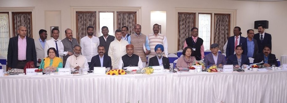 A review meeting between national commission for scheduled castes and BCCL management 