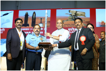 Medium Range Surface to Air Missile handed over to the Indian Air Force