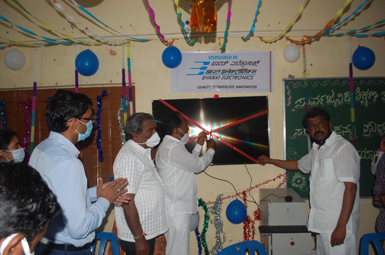 BEL equips Govt. schools in Yadgir district with smart class facility