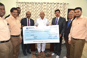 BEL contributes Rs. 1.36 Cr to Karnataka CM Flood Relief Fund