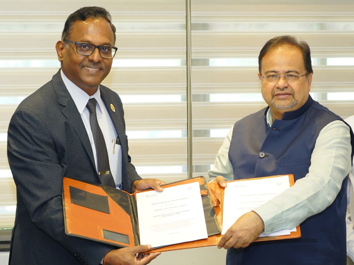 BEL & IIM-Kozhikode Sign MoU to Foster Leadership Development and Management Excellence