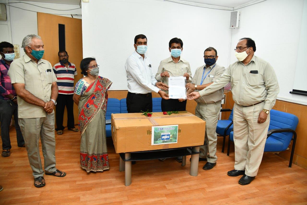 BHEL-EDN, Bengaluru donates RTPCR Kits to Bruhat Bengaluru Mahanagara Palike