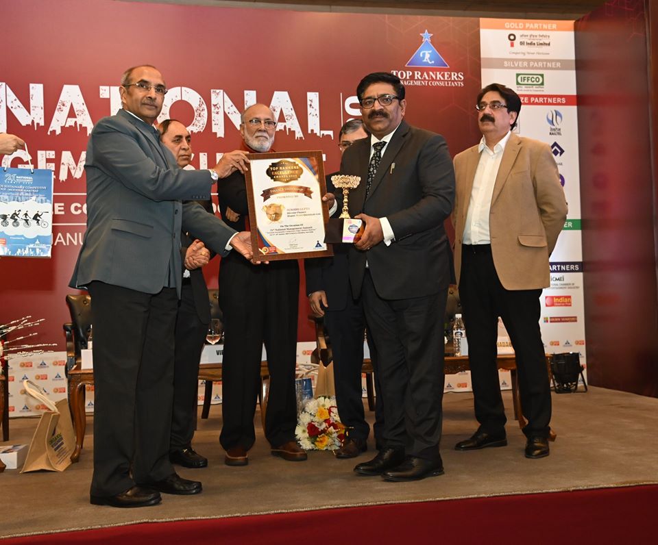 Shri Subodh Gupta Director Finance BHEL Awarded The Top Rankers Excellence Award 2020