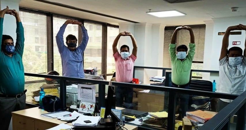 BHEL introduced Yoga at Workplace