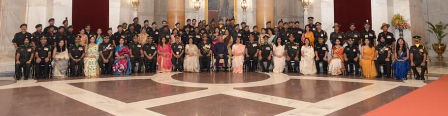 Territorial Army personnel and their families invited to the rashtrapati bhavan