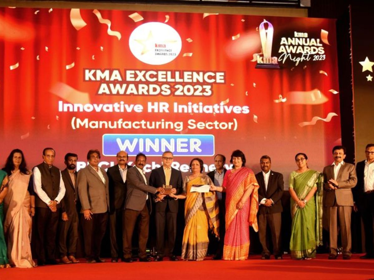 BPCL Kochi Refinery Bagged 'KMA Excellence Award for Innovative HR Initiatives in Manufacturing Sector'