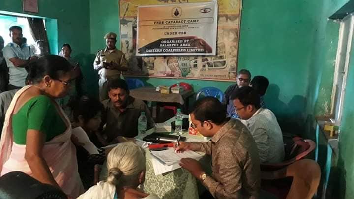 Coal India Ltd. organised a free Cataract Camp at Salanpur