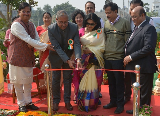 Chairman CIL lays foundation stone for parijat vatika