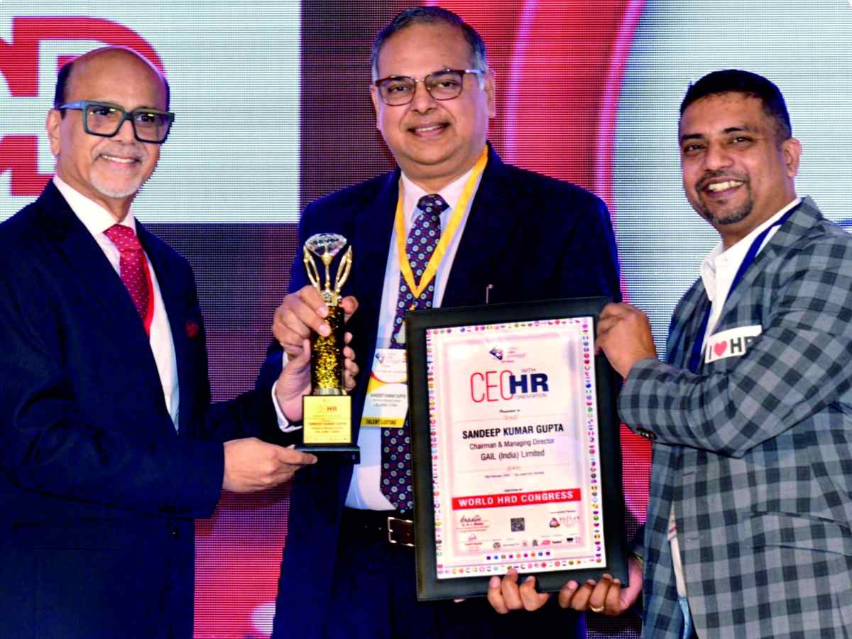 GAIL CMD conferred with ‘CEO with HR Orientation’ award