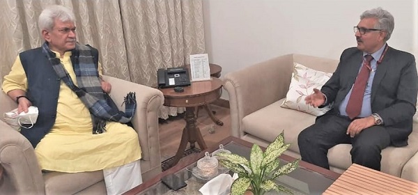 CMD NHPC meets Hon'ble Lt. Governor of Jammu and Kashmir