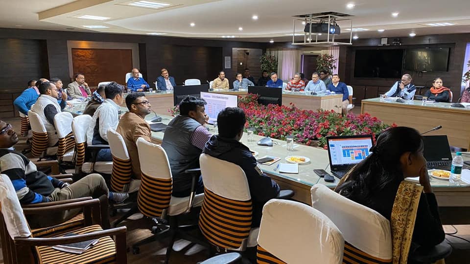 An interaction session between members of Dassault systems of CMPDI