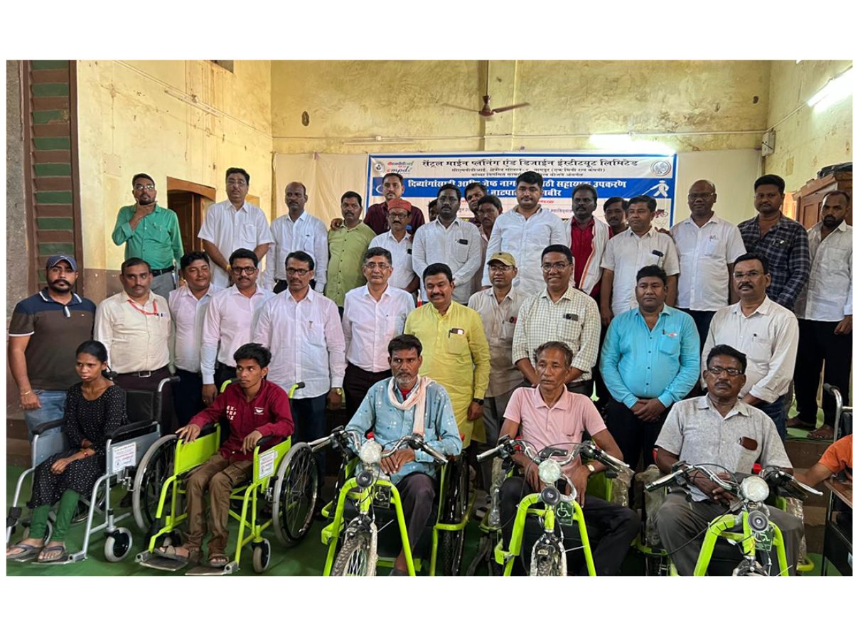 CMPDI, ALIMCO & District Admin Equip Divyangjan in Chandrapur