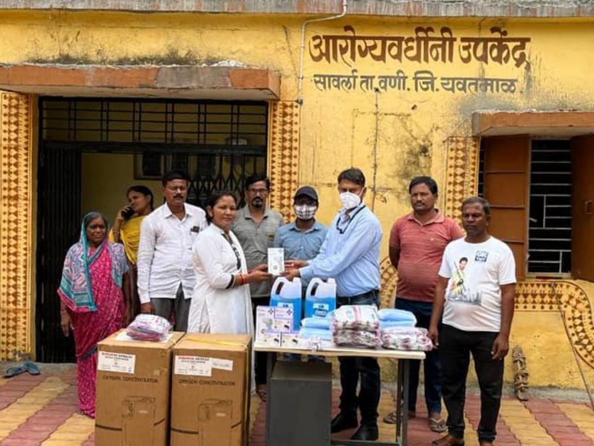 CMPDI donates Medical equipment in Maharastra