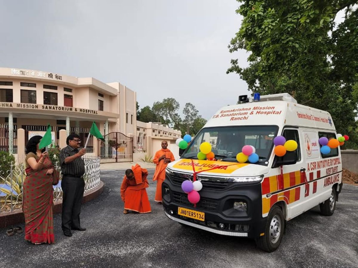 CMPDIL donated an Ambulance under CSR