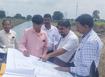 MCO and Director Monitoring CWC Nagpur visited to Lower Wardha Irrigation Project