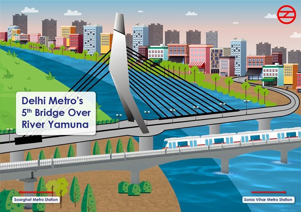 Delhi Metro begins preliminary work on 5th metro bridge over river Yamuna