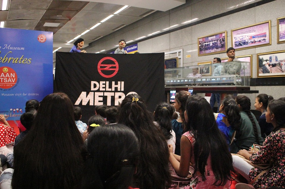 DMRC hosted an engrossing puppet show at Metro Museum in Patel Chowk