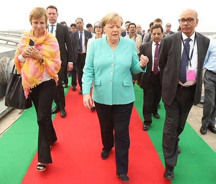 German Chancellor Angela Merkel visited DMRC