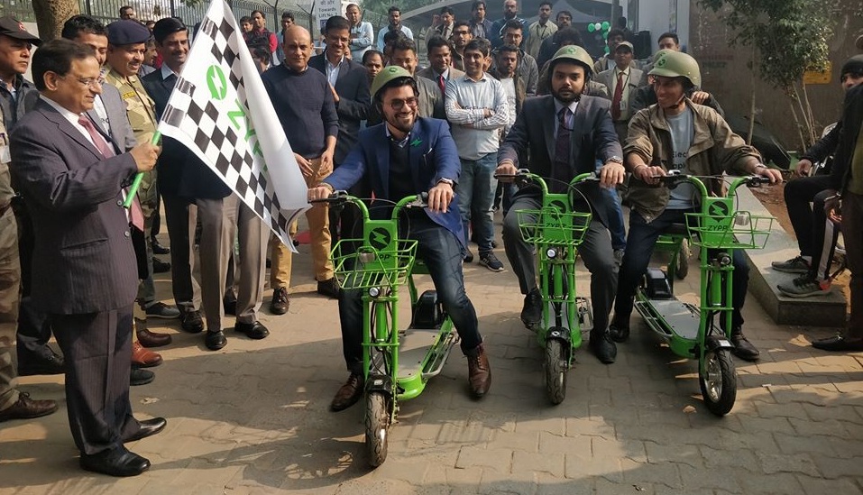 DMRC along with mobycy zypp has introduced e-cycle service