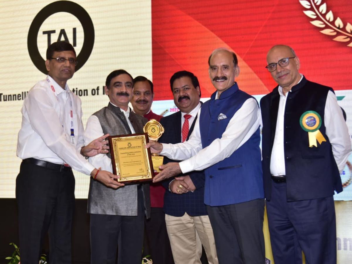 DMRC conferred with 'Tunneling Safety Initiative of the Year' award