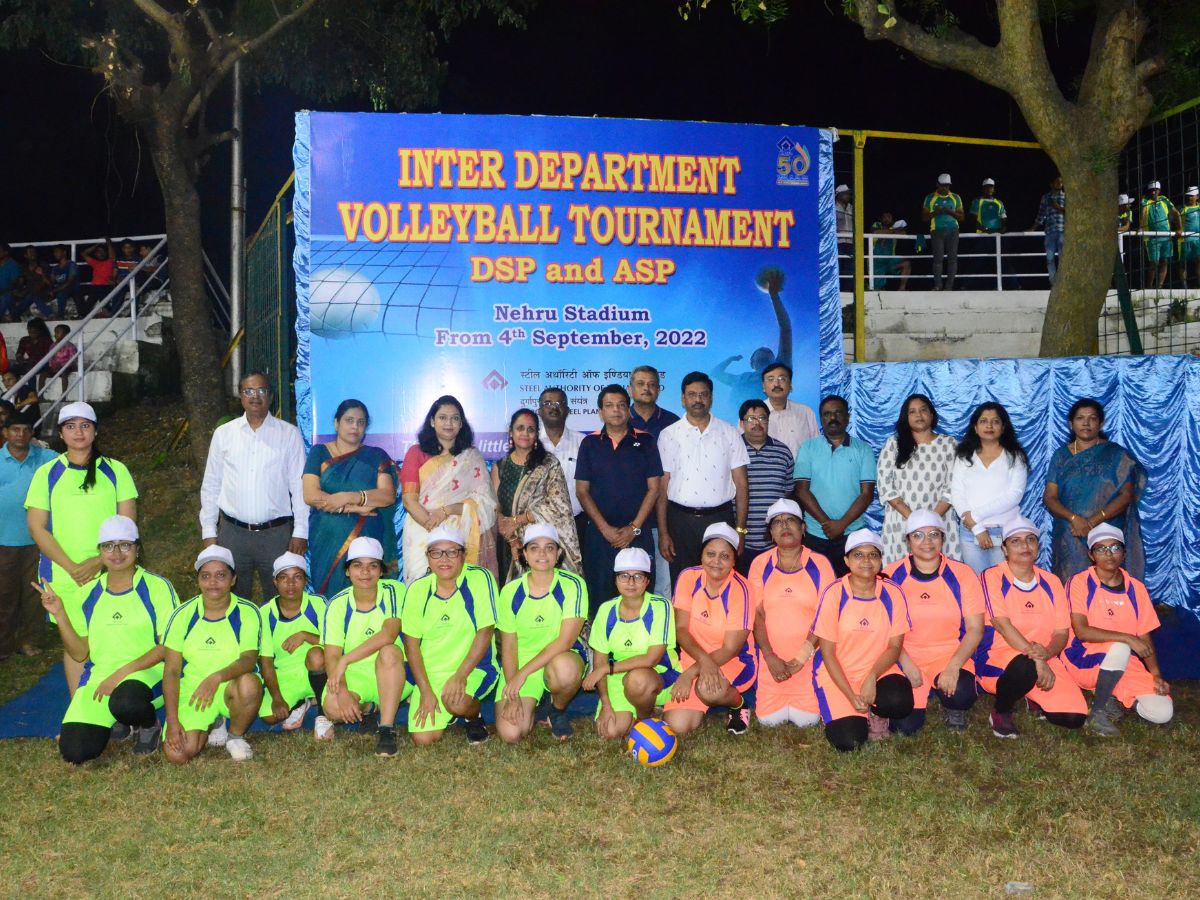 Durgapur Steel Plant organises Departmental Volleyball Tournament 2022
