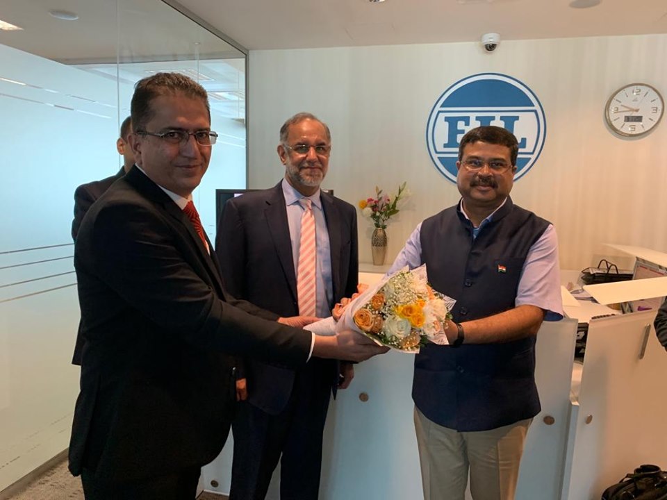 Dharmendra Pradhan Visits Engineers India Limited in Abu Dhabi