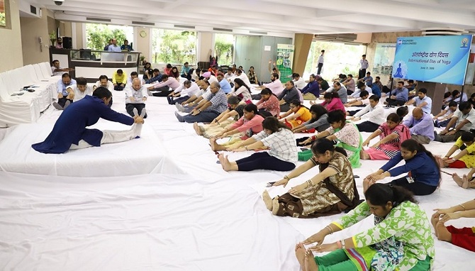 EIL Celebrated the International Yoga Day