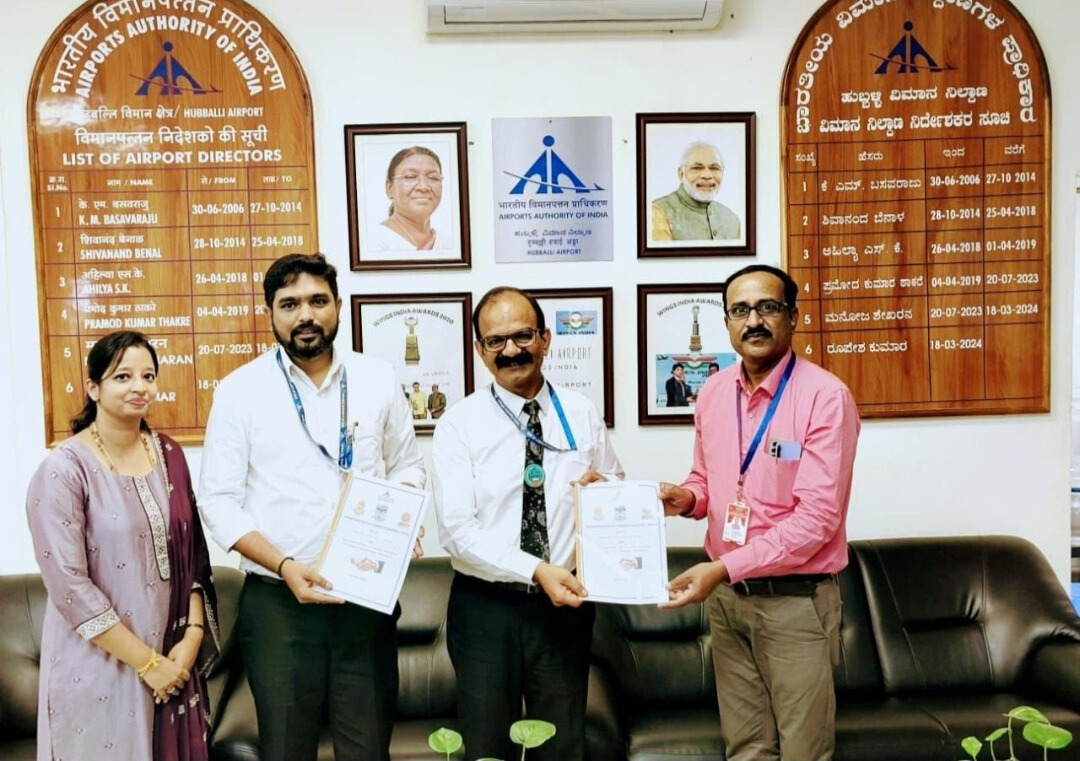 Hubballi Airport signs MoU with Department of Tourism Studies of Karnataka