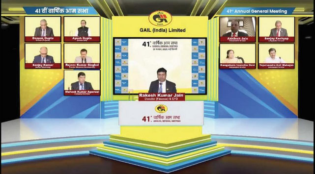 GAIL India Limited held its 41st Annual General Meeting  ( AGM)