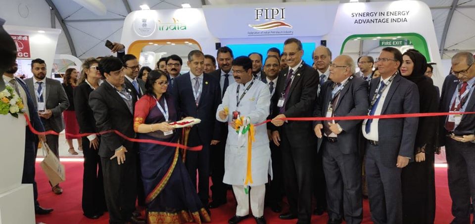Shri Dharmendra Pradhan inaugurated India Oil and Gas Sector Pavillion ADIPEC 2019 