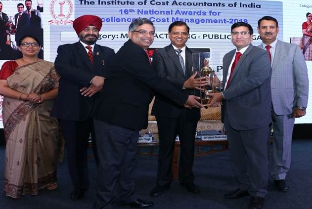 GAIL India Limited bagged 1st position in 16th National Awards for Excellence in Cost Management