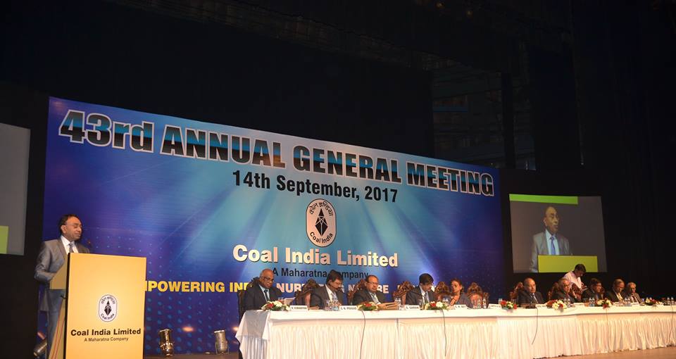  CIL Chairs 43rd AGM of Coal India