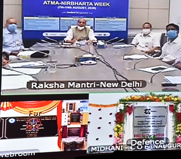 Raksha Mantri digitally Inaugurates new SPS facility at Goa Shipyard
