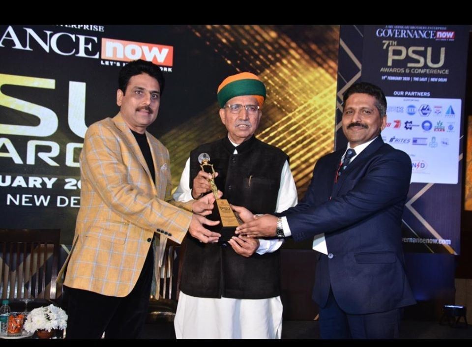 GRSE Awarded Governance Now PSU Awards 2019