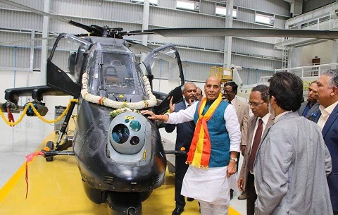 Shri Rajnath Singh Inaugurates The Light Combat Helicopter