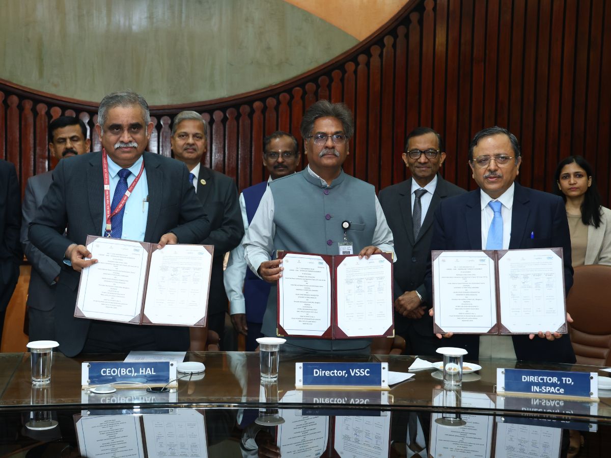 HAL Signs SSLV Technology Transfer Agreement with ISRO, IN-SPACe & NSIL