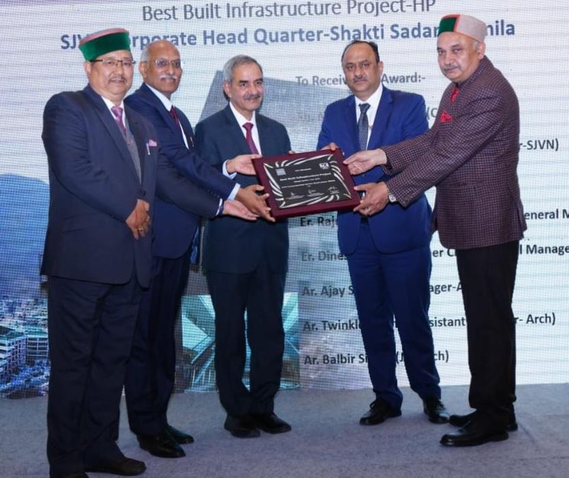 HPERC Chairman D.K. Sharma honoured with Lifetime Achievement Award by Indian Concrete Institute 