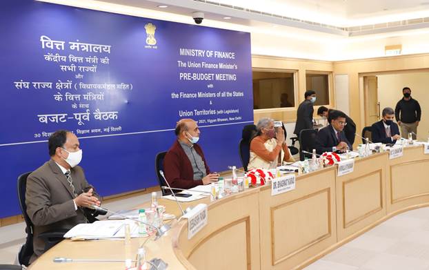 Finance Minister chairs pre-budget consultation with Finance Ministers of states