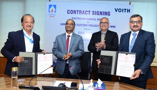 SJVN signs Contract Agreement for Electro Mechanical works of 210 MW Luhri-1 HEP