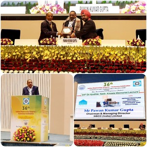 CMD NBCC honoured at 36th Indian engineering congress 2021