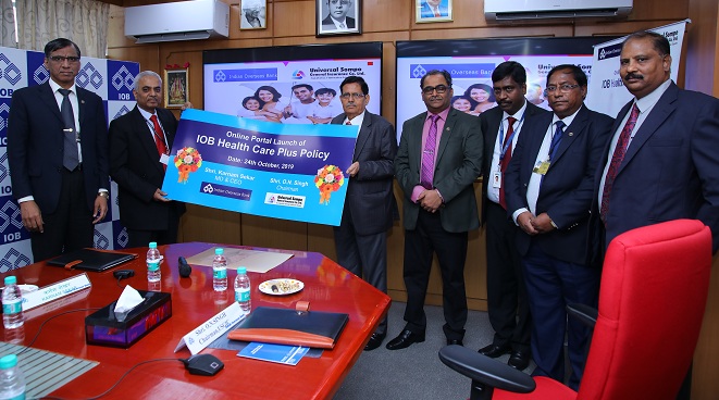 Online portal launch of IOB Health Care Plus Insurance policy