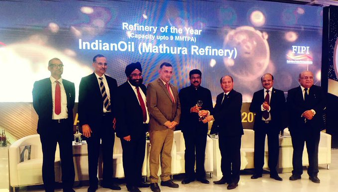 IndianOil Mathura refinery wins the best refinery of the year award