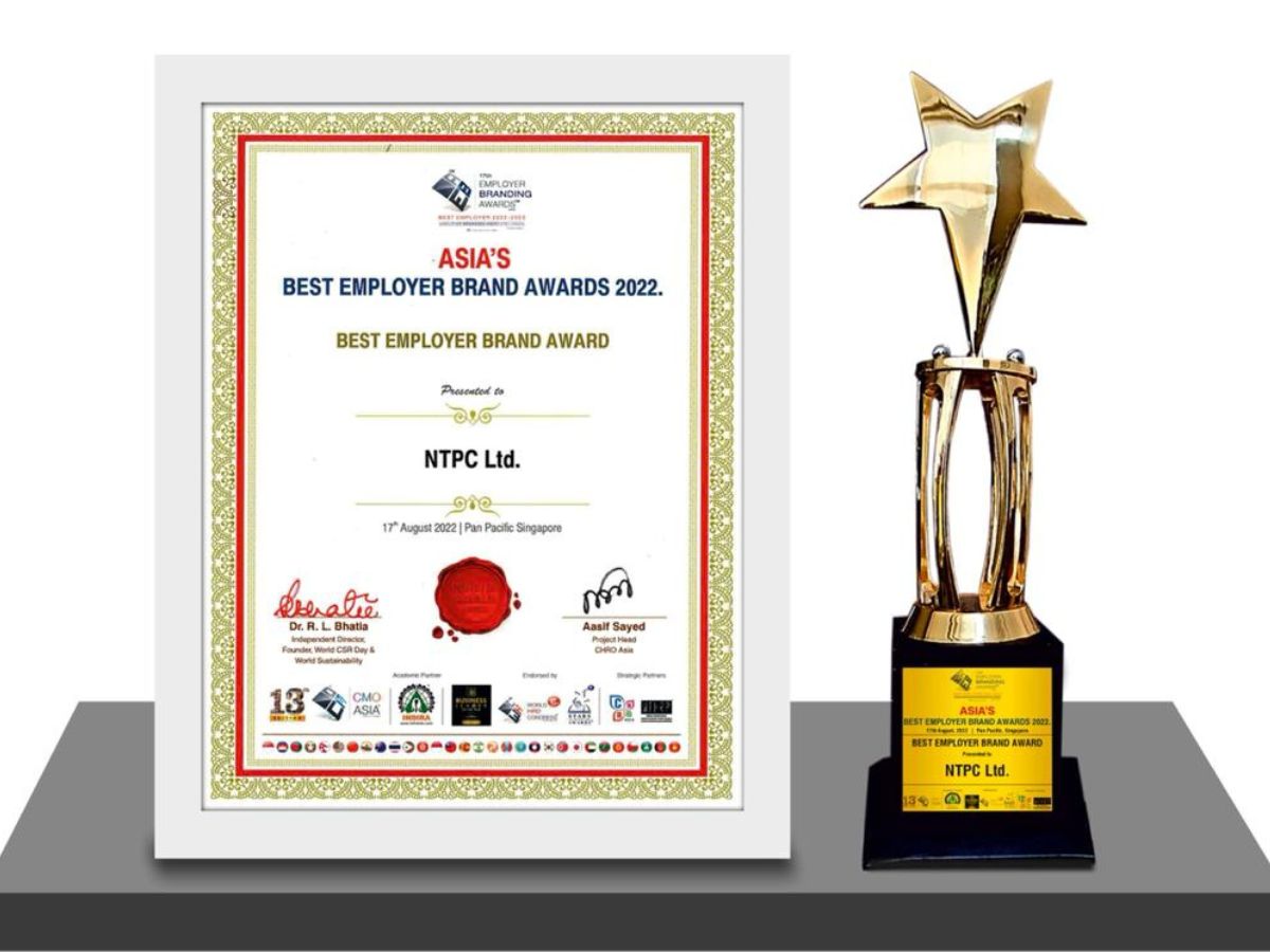 NTPC honoured with 'Asia’s Best Employer Brand Award 2022'