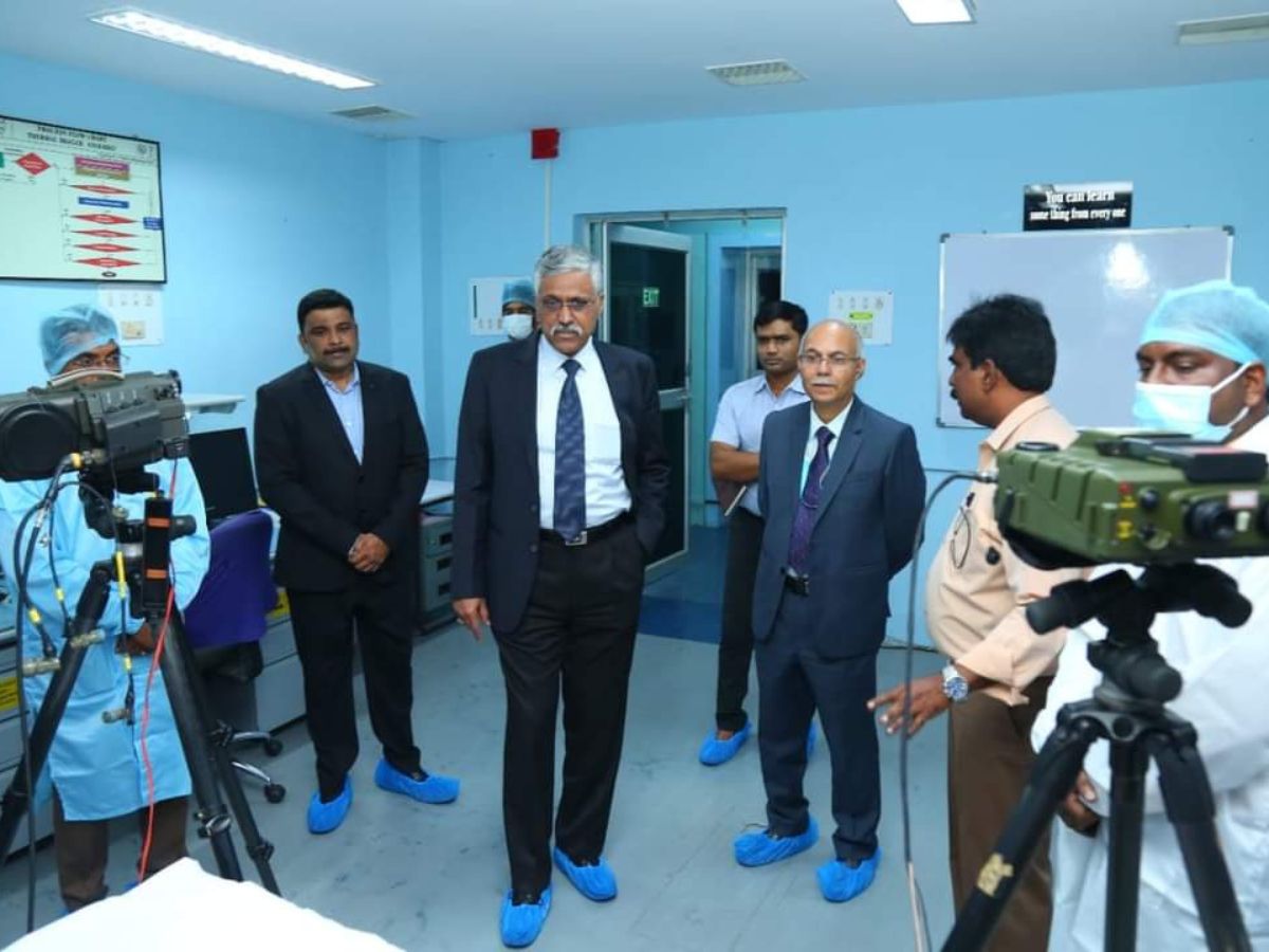 Defence Secretary visits BEL's plant at Nimmaluru, Andhra Pradesh