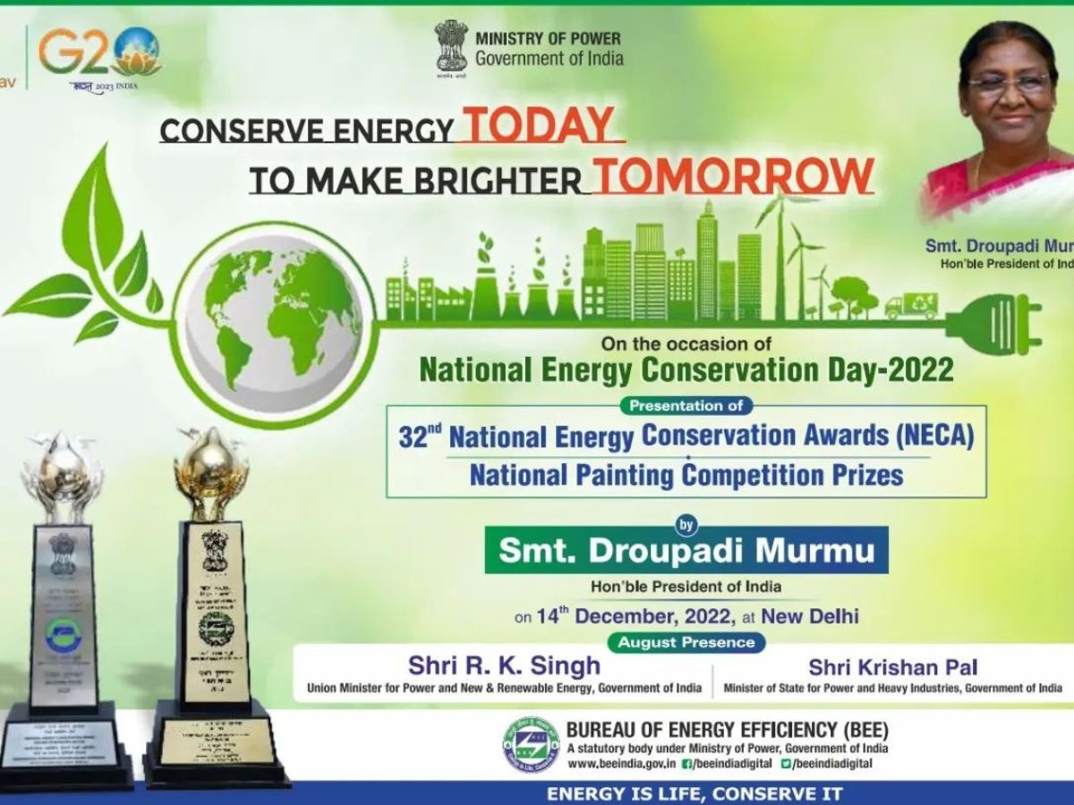 President Droupadi Murmu to felicitate winners of national energy efficiency and conservation awards