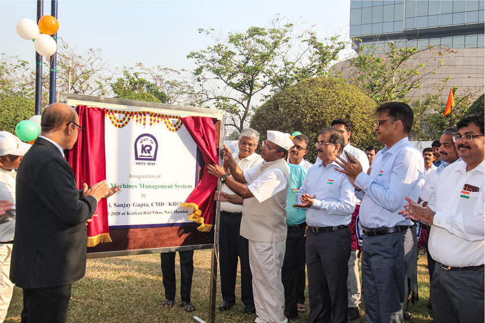 Shri Sanjay Gupta CMD KRCL inaugurated the track machines management system