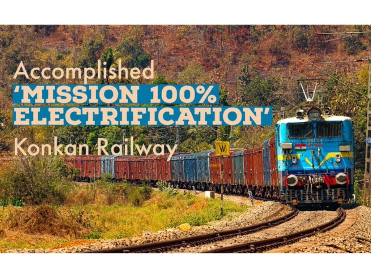 Konkan Railway accomplishes Mission 100% Electrification; PM congratulates for remarkable success