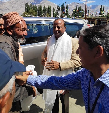 SBI Chairman Shri Rajnish Kumar inaugurated Diskit Branch at Nubra Valley