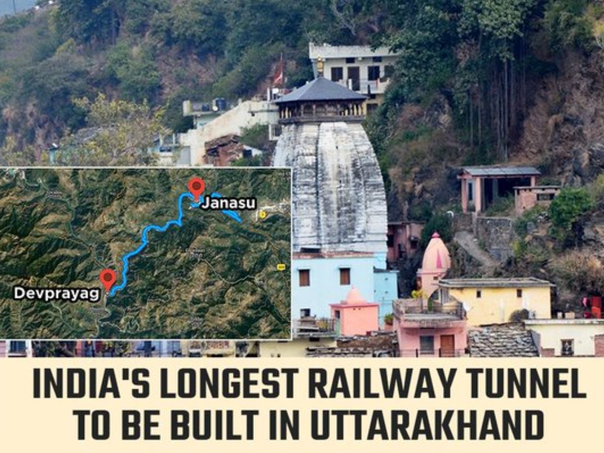 India's longest Railway Tunnel to be built in Uttarakhand